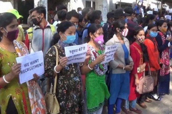 BJP’s most Crucial Promise to Tripura Young Voters in 2018 Election was Recruitment in 50,000 Existing Vacant Posts turned the Biggest ever Manifesto-JUMLA by any Party BJP’s most Crucial Promise to Tripura Young Voters in 2018 Election was Recruitment in 50,000 Existing Vacant Posts turned the Biggest ever Manifesto-JUMLA by any Party